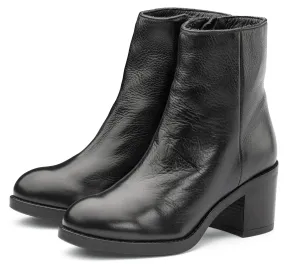 Ladies ankle boot cowhide, Black | Manufactum