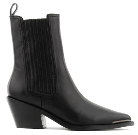 LOLA CRUZ  LOLA CRUZ AUREL ANKLE BOOT BLACK