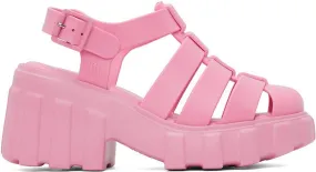 Melissa Pink Megan Platform Heeled Sandals