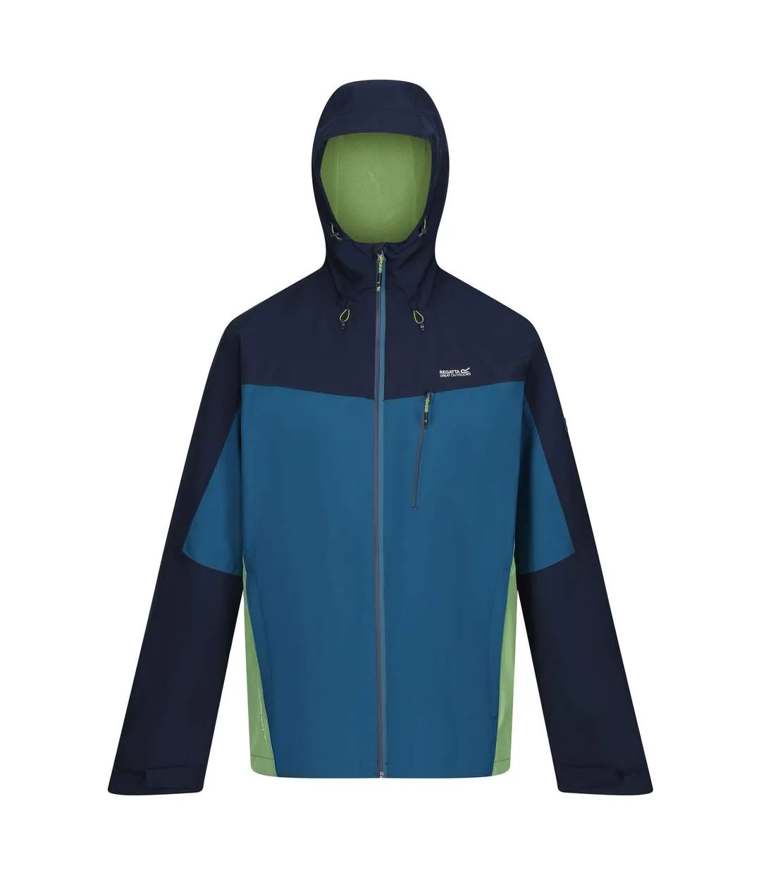 Mens birchdale waterproof hooded jacket moroccan blue/navy Regatta