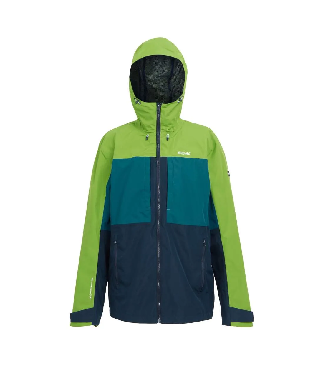 Mens maland waterproof jacket piquant green/moroccan blue Regatta