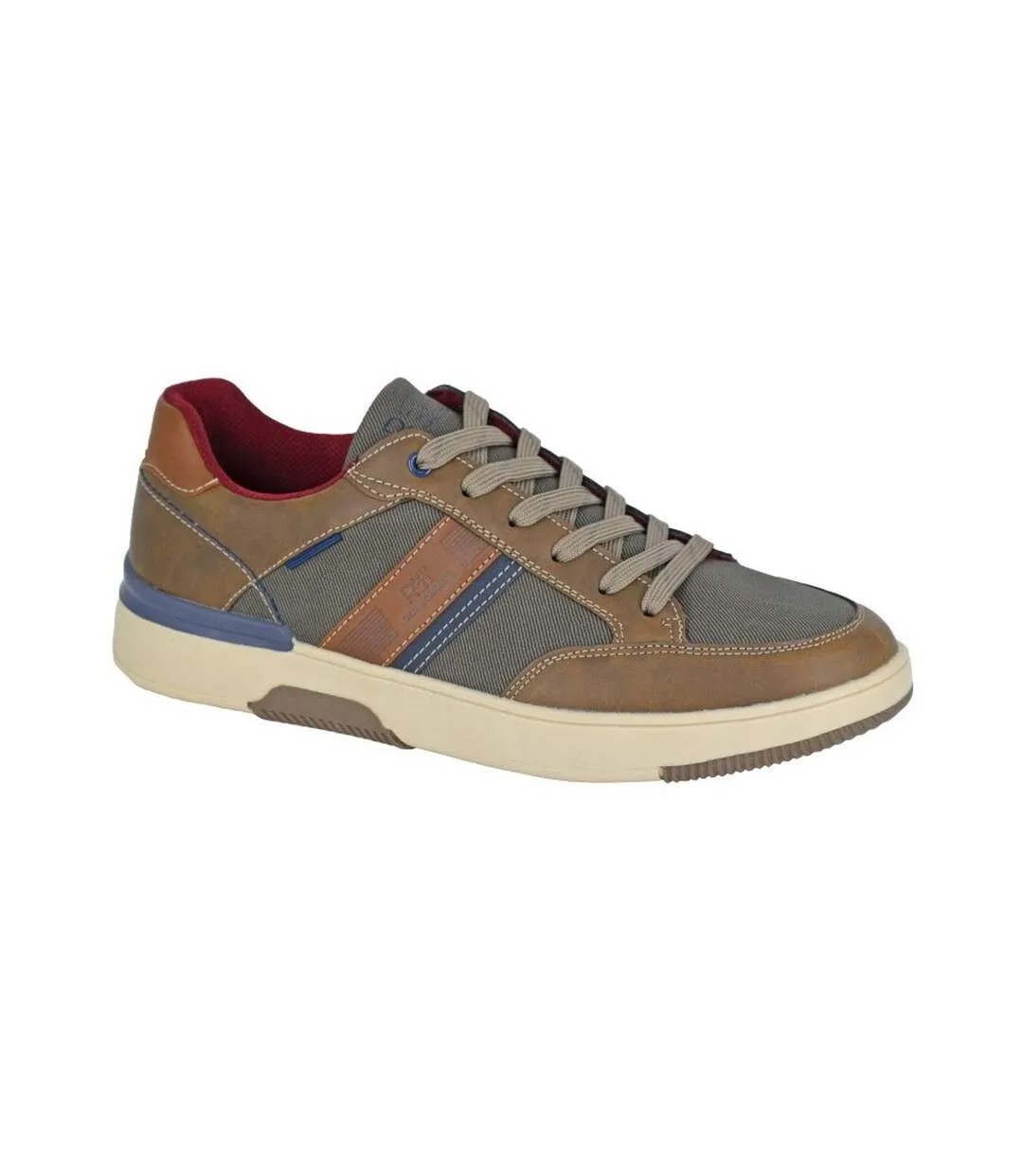 Mens patterned trainers brown R21