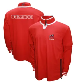 Men's Franchise Club Red Georgia Bulldogs 3-in-1 Double-Down T-Shirt & Quarter-Zip Pullover Set