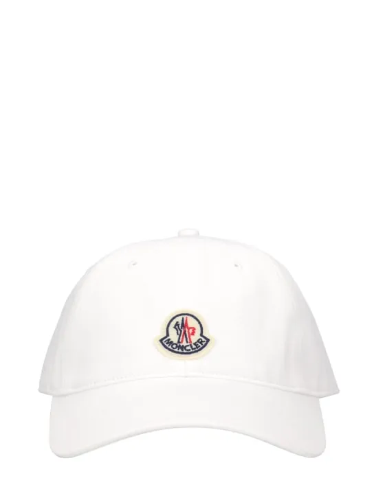 Moncler   Embroidered logo cotton baseball cap 