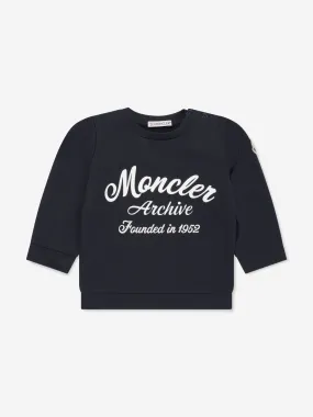 Moncler Enfant Baby Boys Logo Sweatshirt in Navy