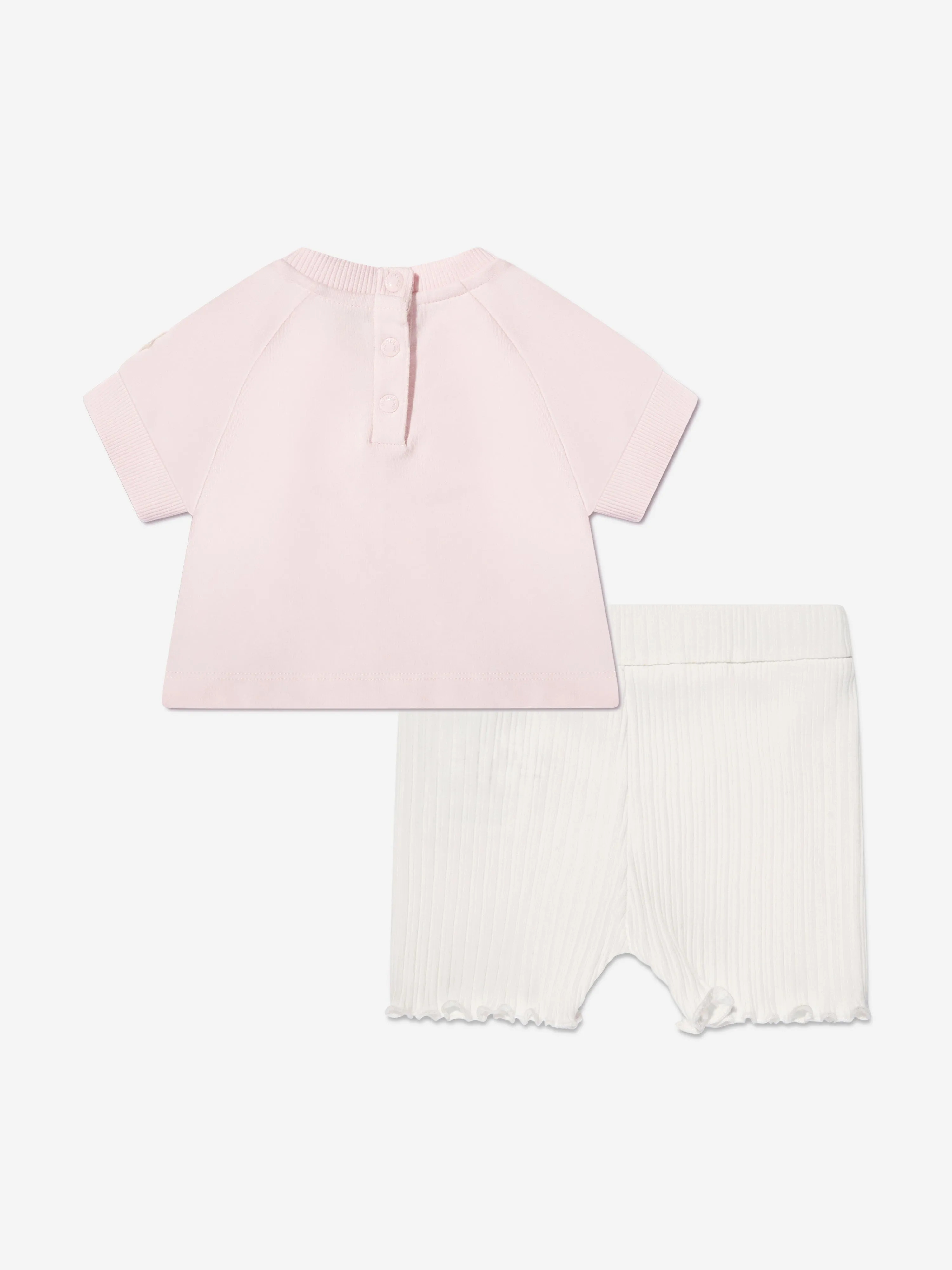 Moncler Enfant Baby Girls Short Set in Pink