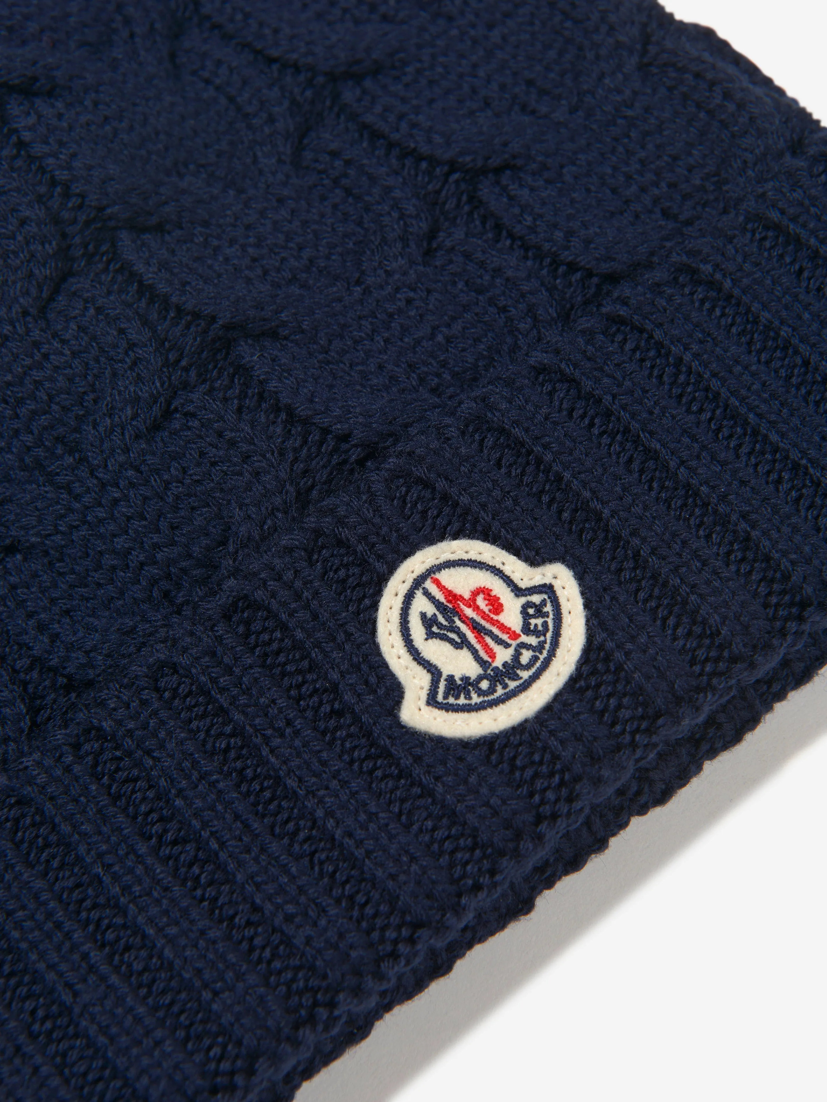 Moncler Enfant - Boys Wool Knitted Logo Hat | Childsplay Clothing