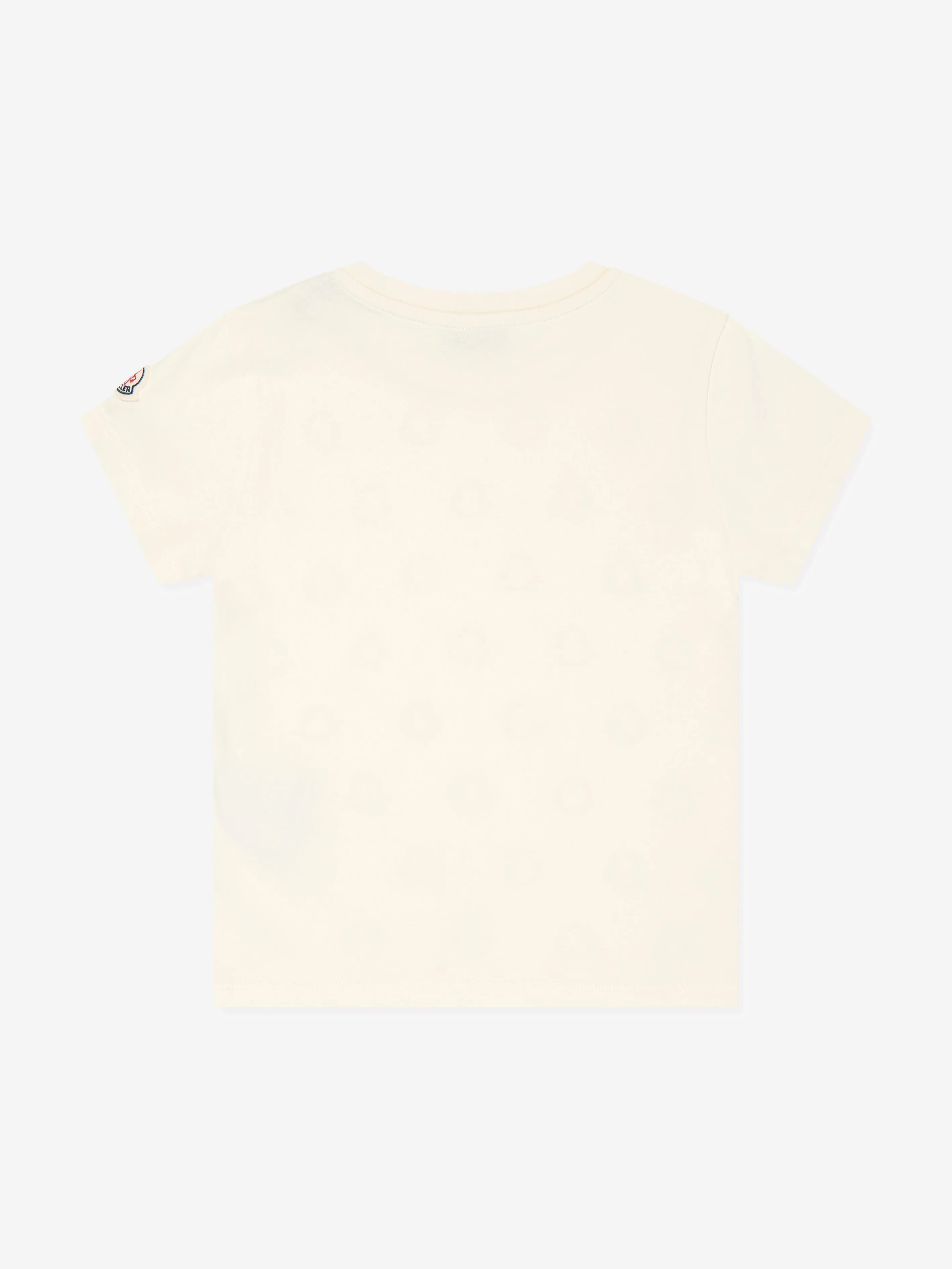 Moncler Enfant Girls Logo T-Shirt in Ivory