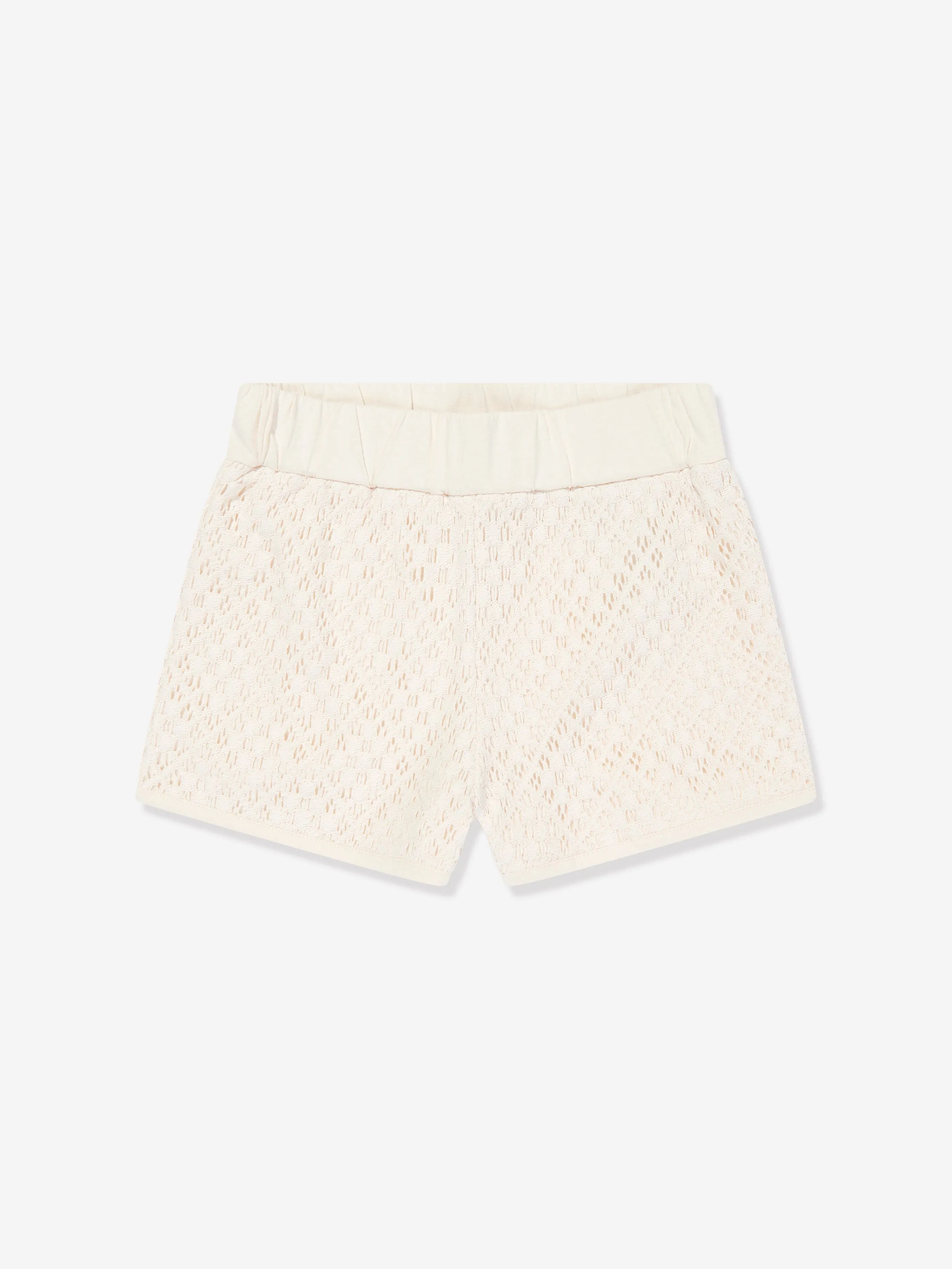 Moncler Enfant Girls Short Set in Ivory