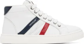 Moncler Enfant Kids White Petit Monaco Sneakers