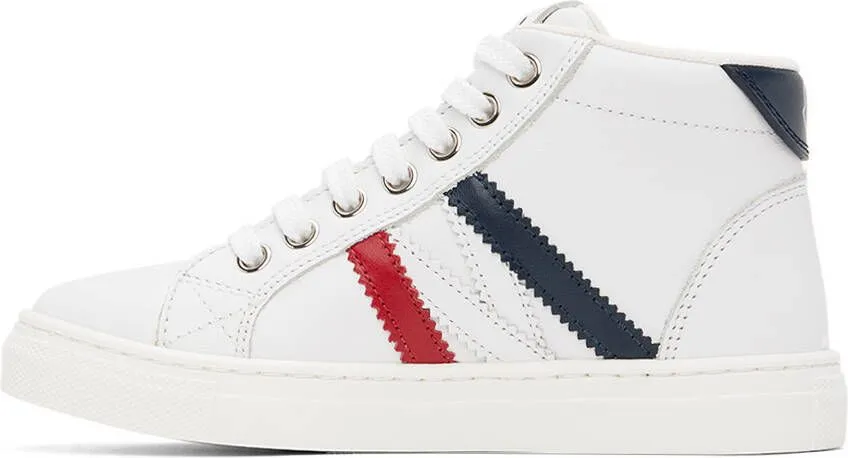 Moncler Enfant Kids White Petit Monaco Sneakers