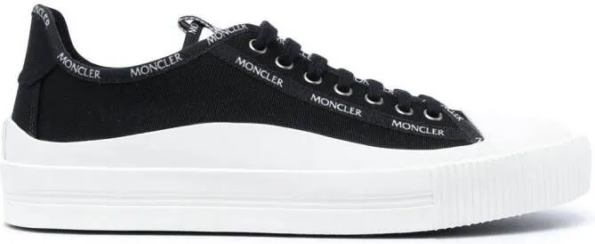 Moncler Glissiere low-top canvas sneakers Black