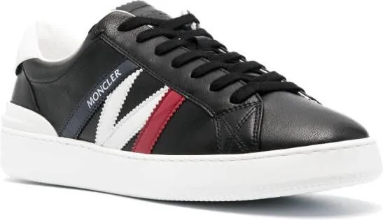 Moncler logo-print lace-up sneakers Black