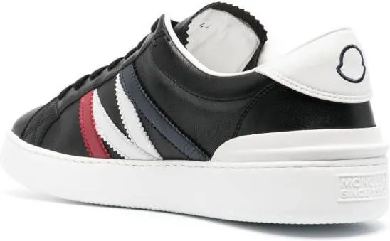 Moncler logo-print lace-up sneakers Black