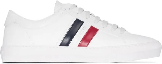 Moncler Monaco stripe sneakers White