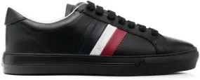 Moncler side-stripe low-top sneakers Black