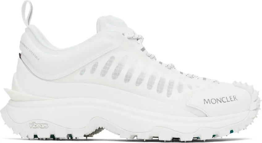 Moncler White Trailgrip Lite Sneakers