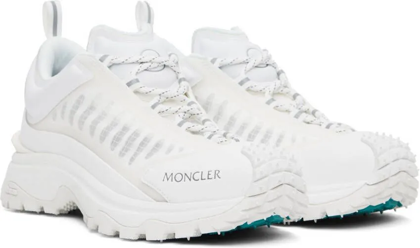 Moncler White Trailgrip Lite Sneakers