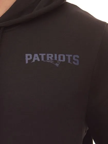 NEW ERA Felpa con cappuccio pullover da uomo New England Patriots NFL Logo Outline con stampa posteriore 12827140 Nero