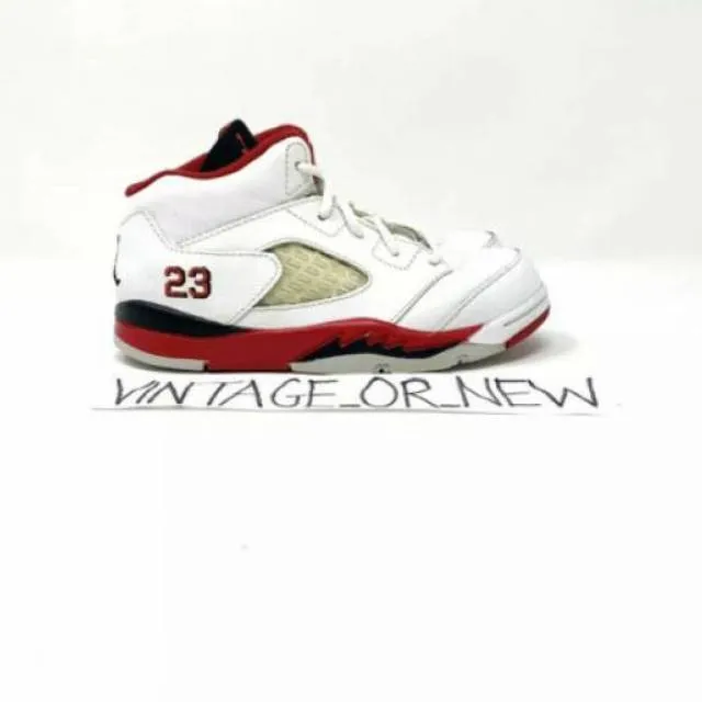 Nike Air Jordan V 5 Fire Red 2013 Retro TD Toddler 44089...