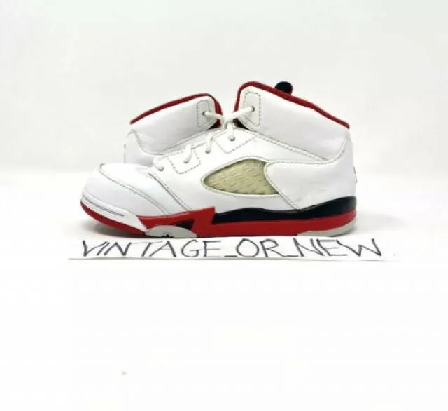 Nike Air Jordan V 5 Fire Red 2013 Retro TD Toddler 44089...