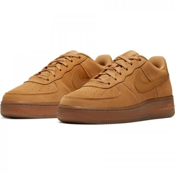 Nike - Boy - GS Air Force 1 Low - Wheat/Gum Light Brown