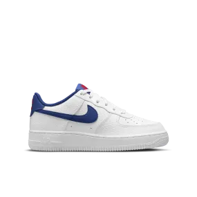 Nike - Boy - GS Air Force 1 - White/Deep Royal Blue/University Red