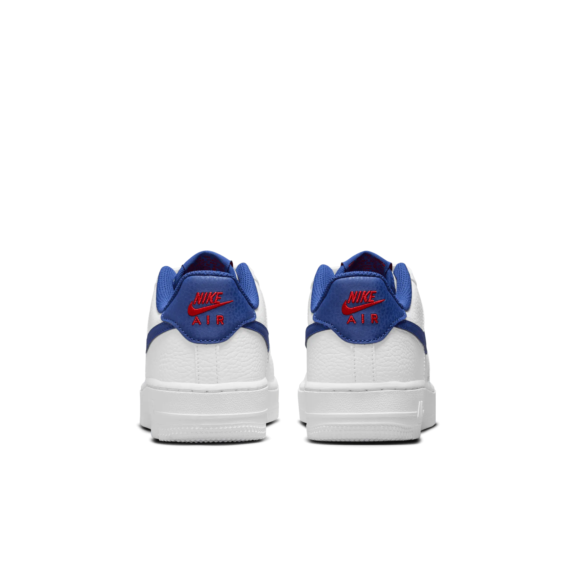 Nike - Boy - GS Air Force 1 - White/Deep Royal Blue/University Red