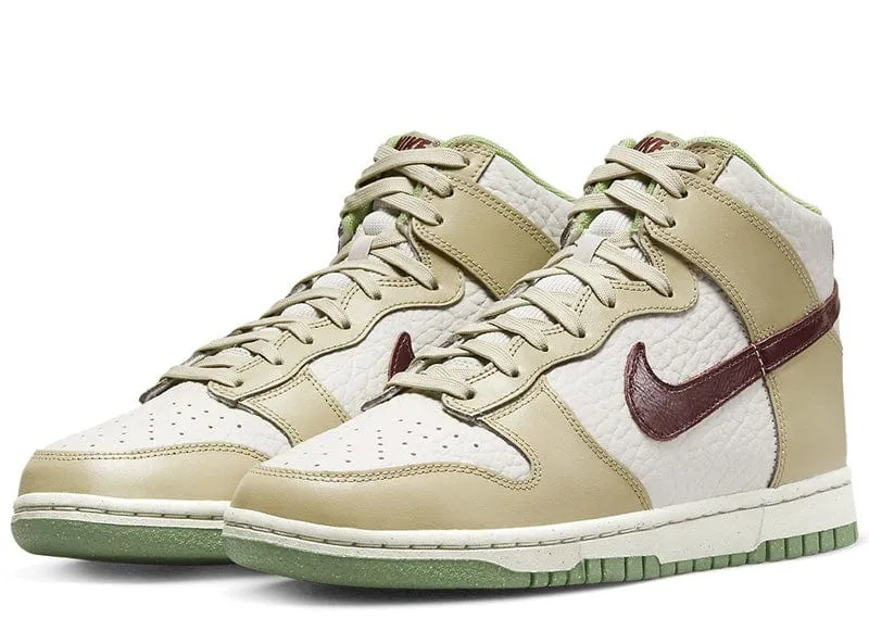 Nike Dunk High Tumbled Tan White Brown (W)