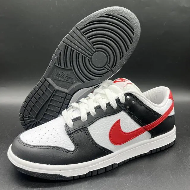 Nike dunk low black university red