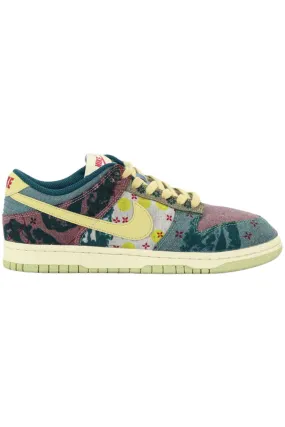 NIKE DUNK LOW COMMUNITY GARDEN CANVAS SNEAKERS EU 38.5 UK 5.5 US 6