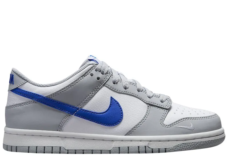 Nike Dunk Low Mini Swoosh Wolf Grey Game Royal (GS)