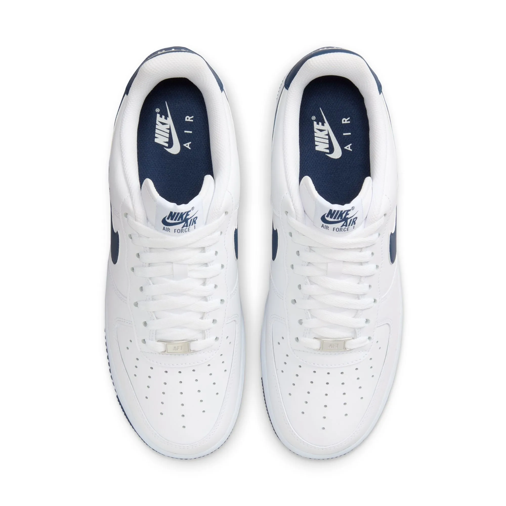 Nike - Men -  Air Force 1 '07 - White/Midnight Navy/White