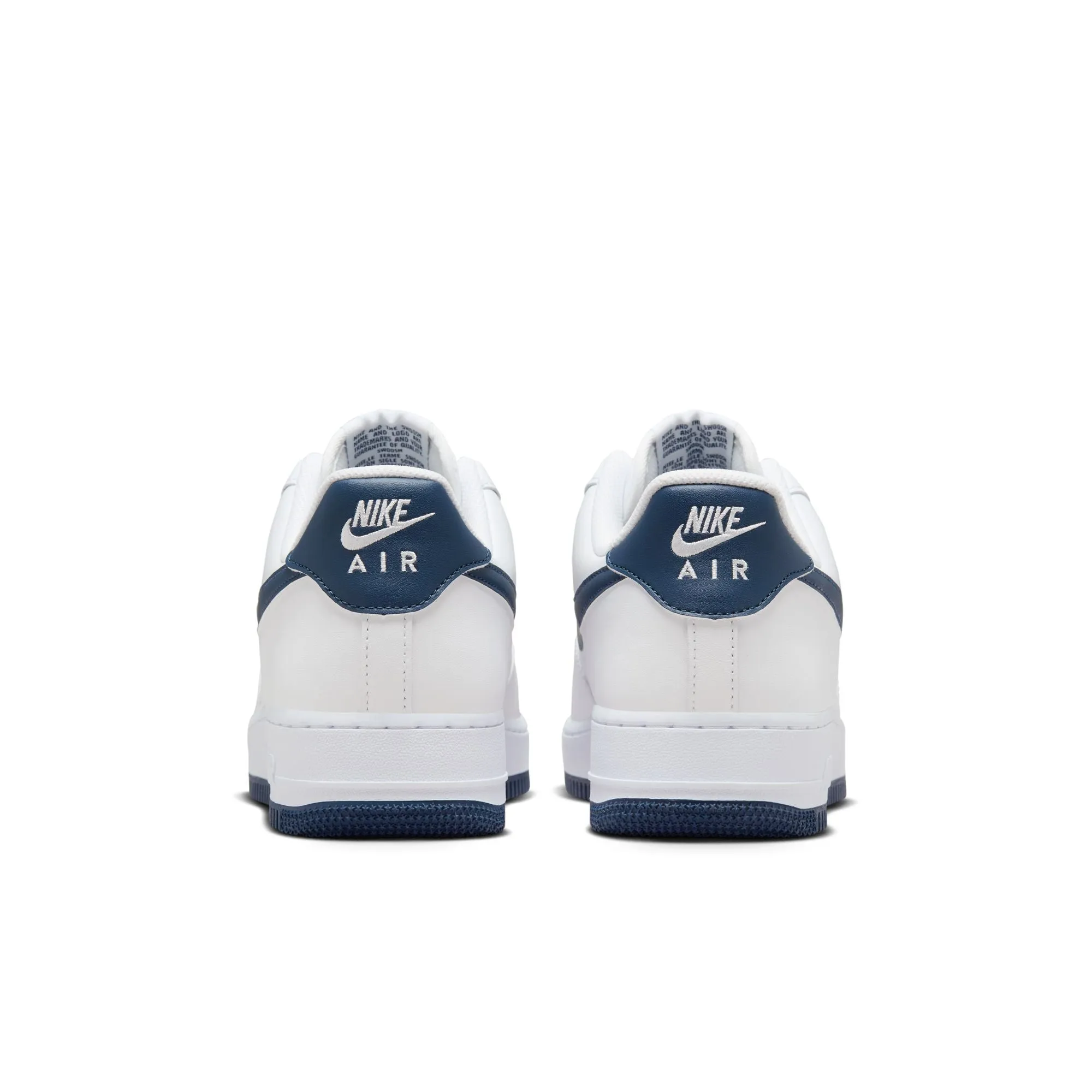 Nike - Men -  Air Force 1 '07 - White/Midnight Navy/White