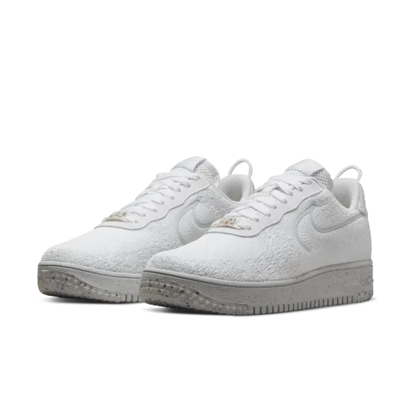 Nike - Men - Air Force 1 Crater Flyknit - White/Platinum Tint