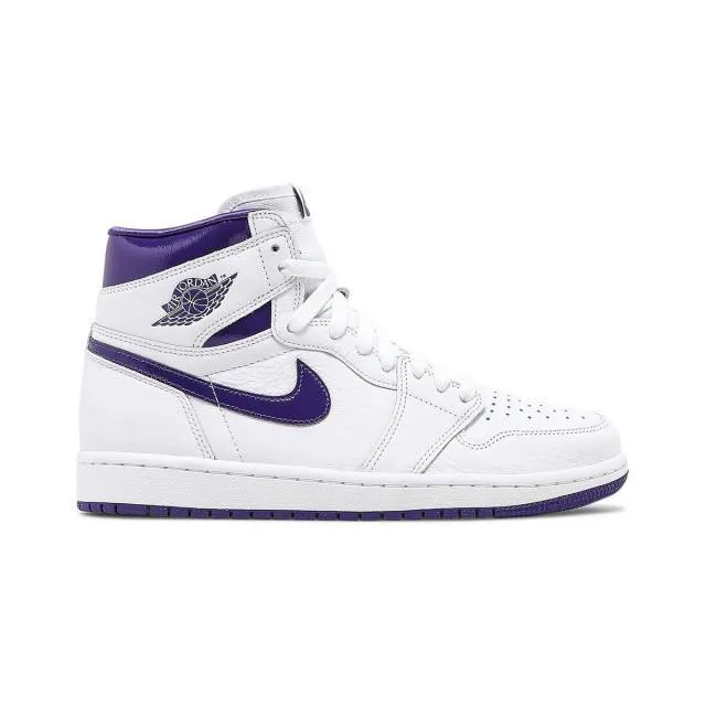 Nike Women's Air Jordan 1 High OG (Court Purple/ White/ ...