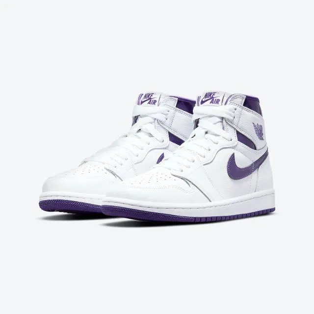 Nike Women's Air Jordan 1 High OG (Court Purple/ White/ ...