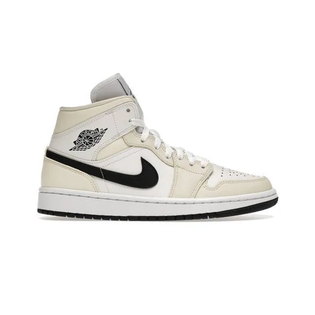 Nike Women's Air Jordan 1 Mid (Coconut Milk/ Black/ Summit W