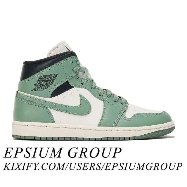 Nike Women's Air Jordan 1 Mid (Jade Smoke/ Anthracite/ J...