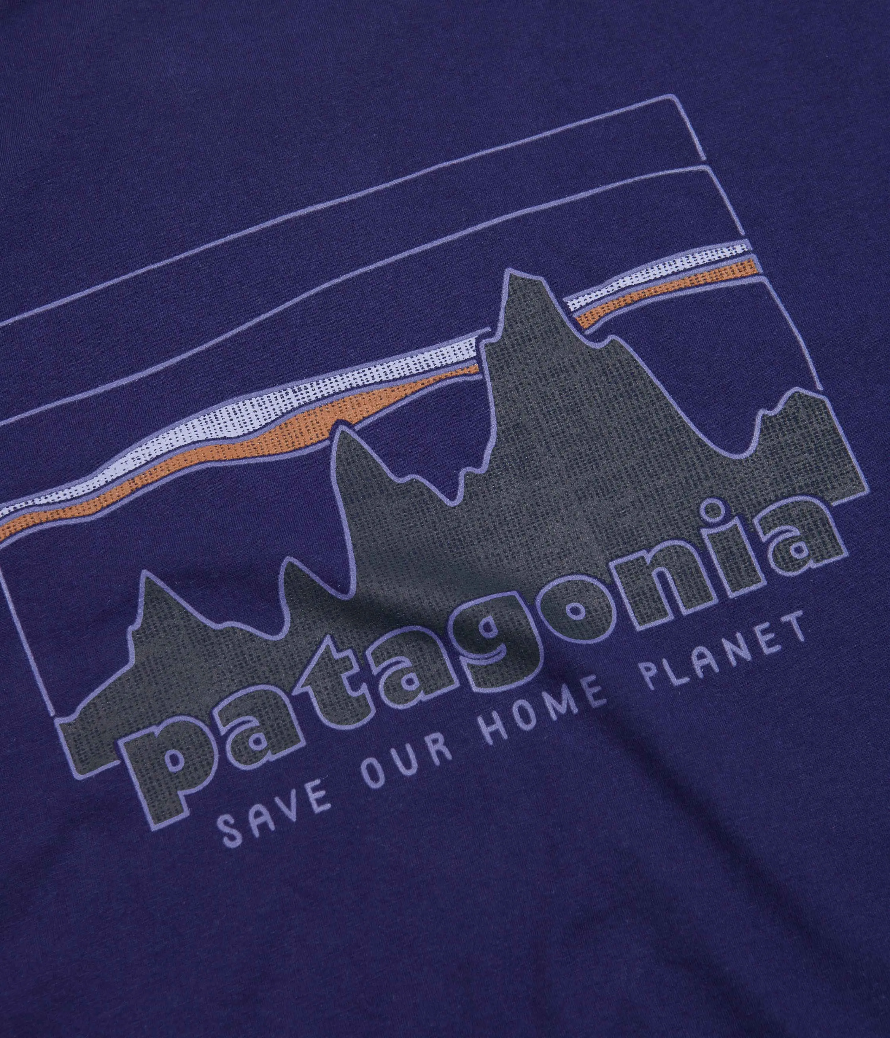 Patagonia 73 Skyline Organic T-Shirt - Sound Blue