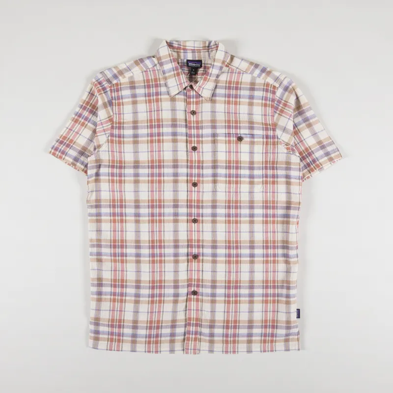 Patagonia A/C Shirt Breezy Plaid Quartz Coral