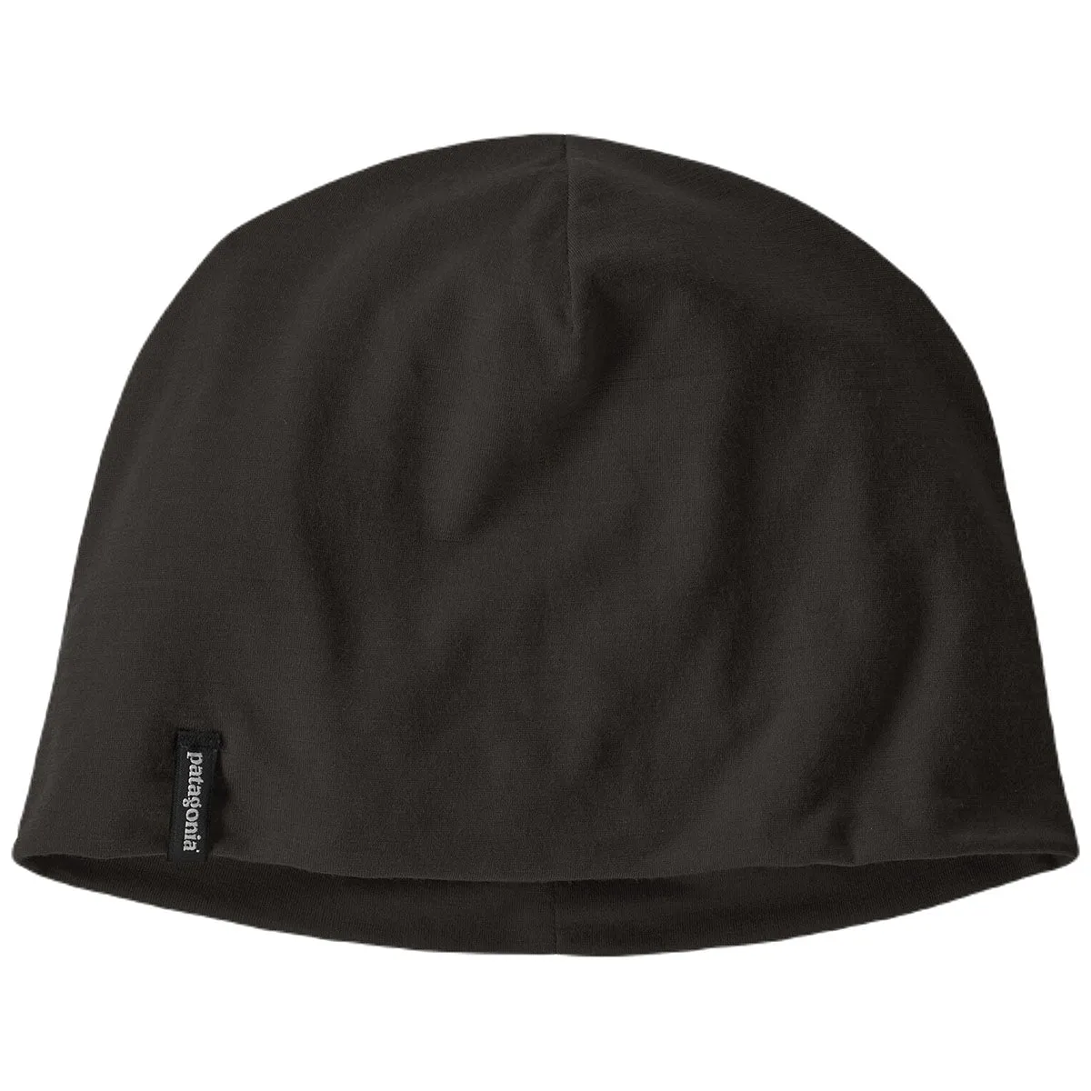 Patagonia Black Overlook Merino Wool Liner Beanie