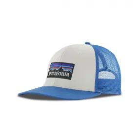 Patagonia P-6 Logo Trucker Cap (White w/Vessel Blue)