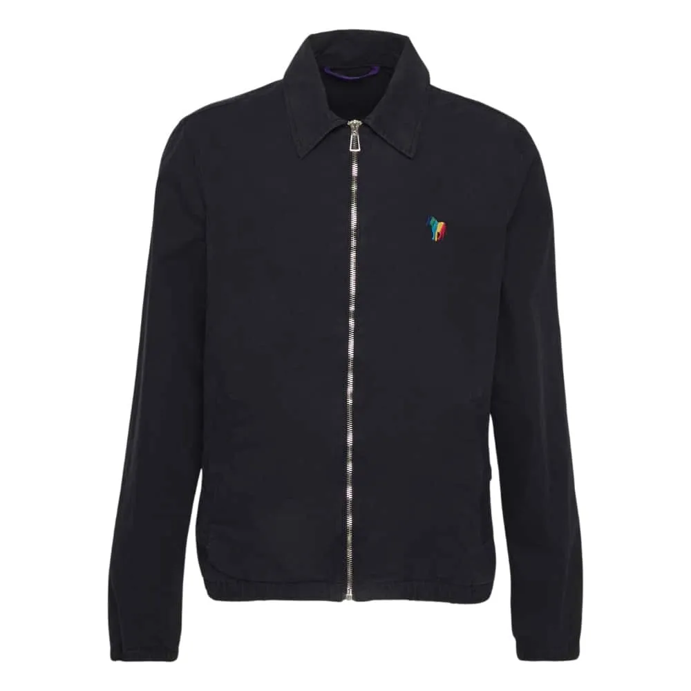 PAUL SMITH Navy 'Broad Stripe Zebra' Coach Jacket | Menswear Online