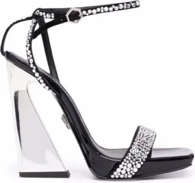 Philipp Plein stone-embellished sandals Black