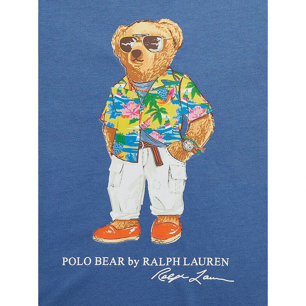 Polo Ralph Lauren Boy's Polo Bear Colourblocked Cotton T-Shirt