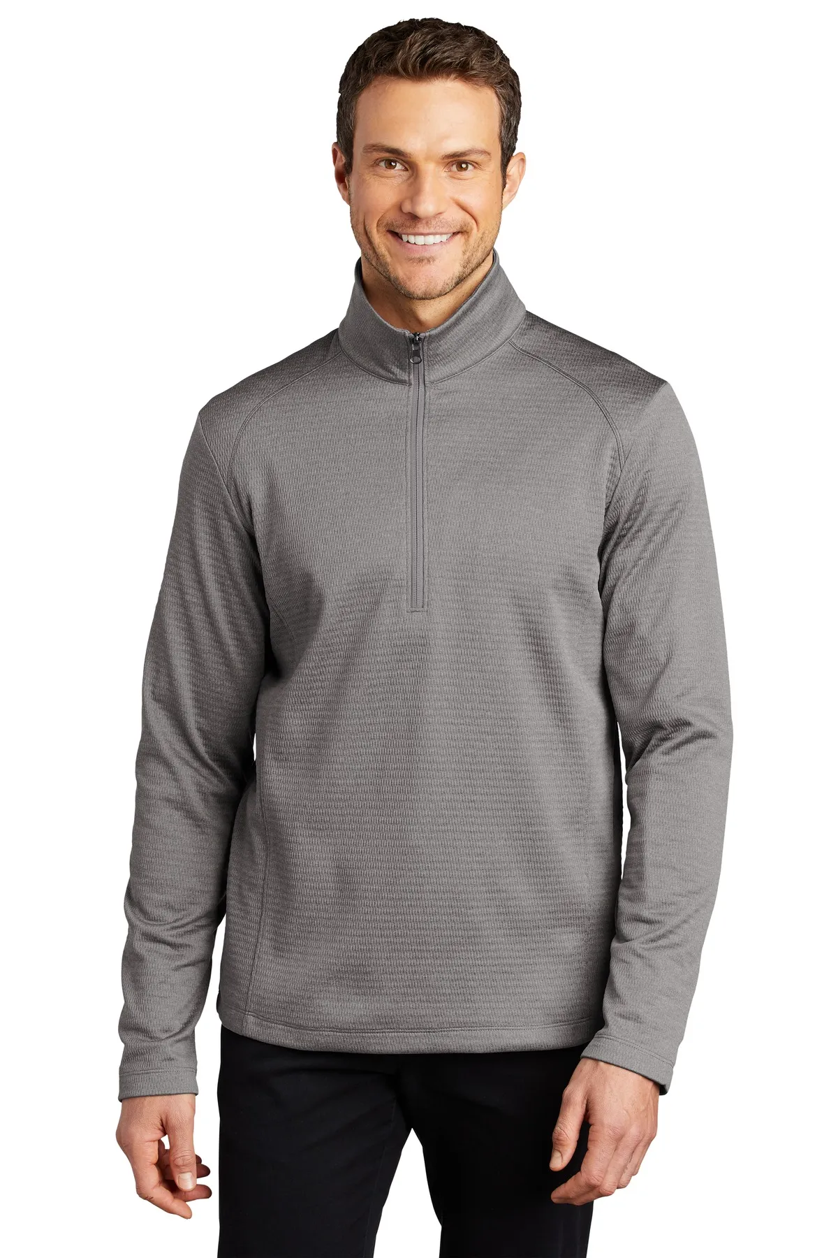 Port Authority Clothing F248 Port Authority    Diamond Heather Fleece 1/4-Zip Pullover SKU: F248