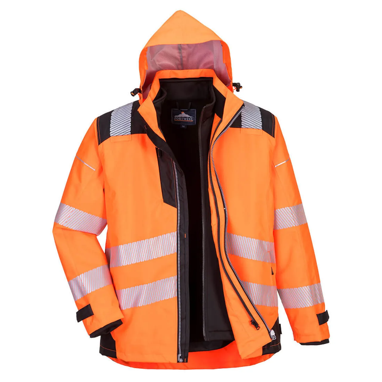 PortWest Class 3 Hi Vis Yellow 3-in-1 Jacket PW365