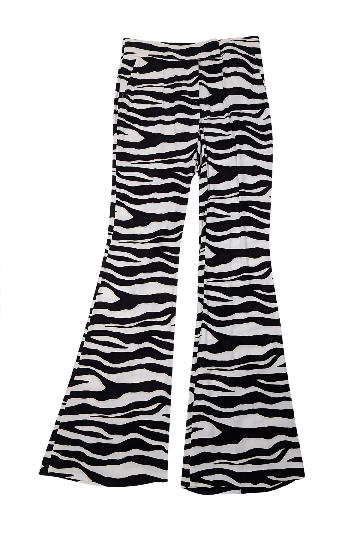 Rachel Zoe - Black & White Zebra Print Wide Leg Pants Sz XS