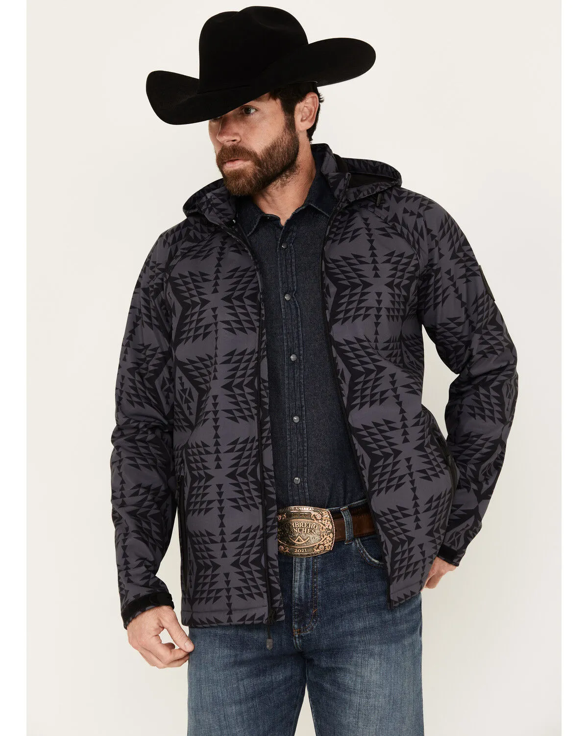 RANK 45® Men's Southwestern Print Softshell Jacket